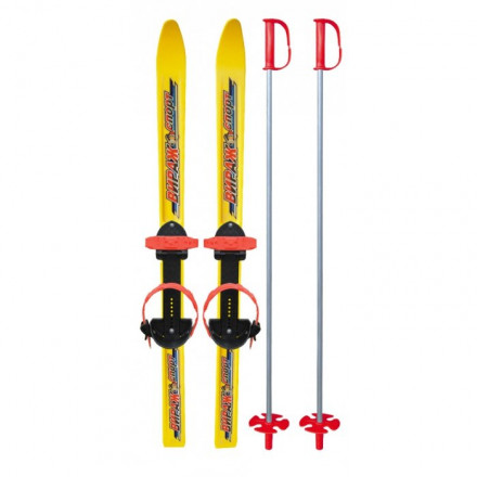 Лыжи детские Вираж-спорт с палкамии 100см без упаковки