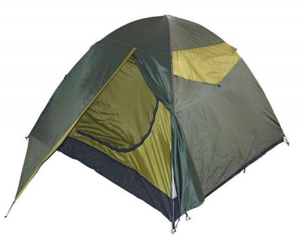 Палатка AVI-OUTDOOR Inari 2 (двухместная) зеленый/желтый цвет